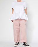 T-SHIRT WITH RUFFLE