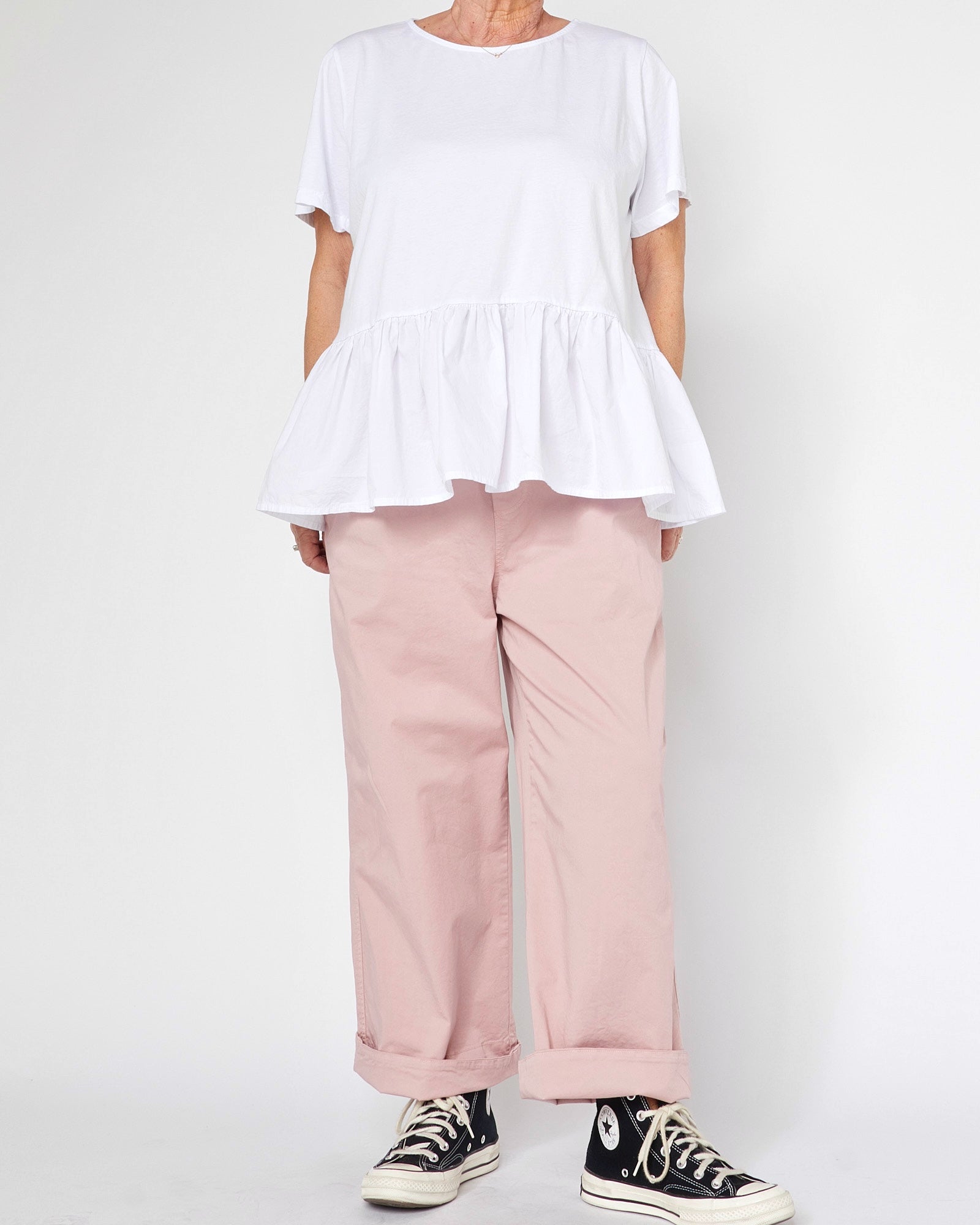 T-SHIRT WITH RUFFLE