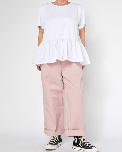 T-SHIRT WITH RUFFLE