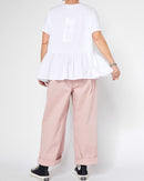 T-SHIRT WITH RUFFLE