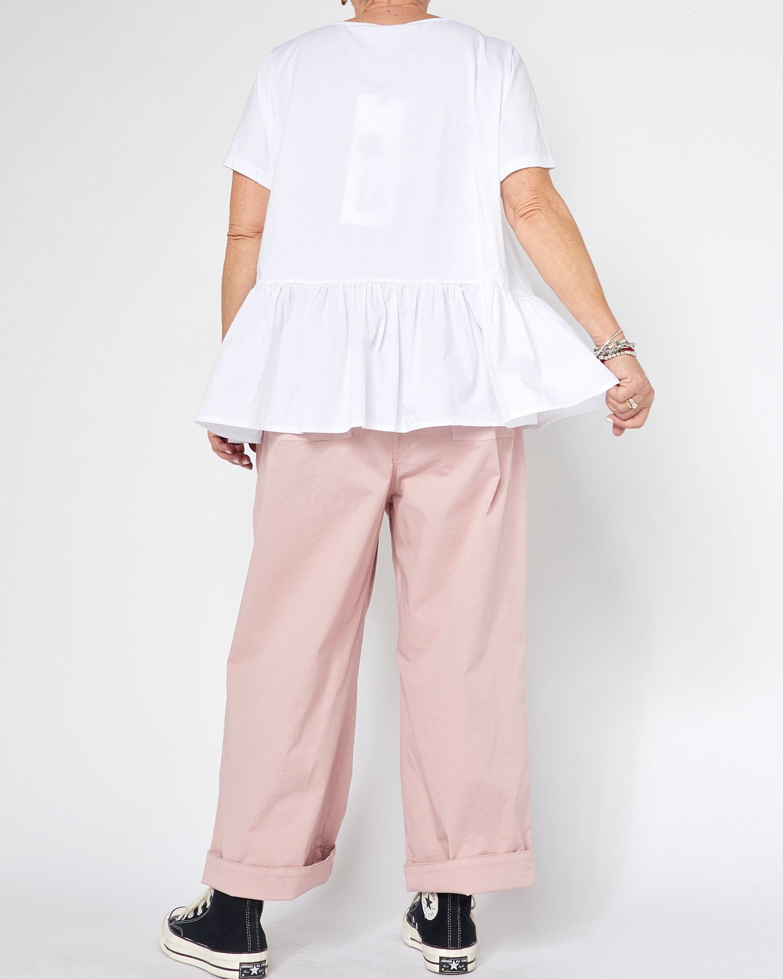 T-SHIRT WITH RUFFLE