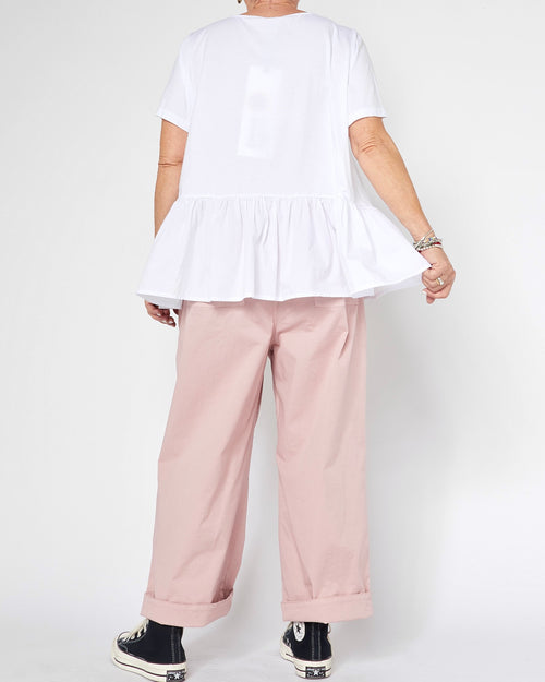 T-SHIRT WITH RUFFLE