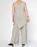 PANTALONI MELANGE CON COULISSE