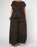 T-SHIRT WITH ROUCHES