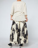 T-SHIRT IN COTTON AND VISCOSE BLEND FABRIC