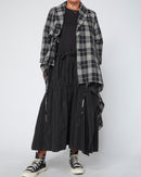 CAMISA LARGA TARTAN ARRUGADA
