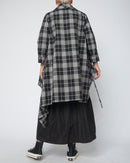 CAMISA LARGA TARTAN ARRUGADA