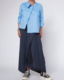 ASYMMETRIC DRAPED TROUSERS