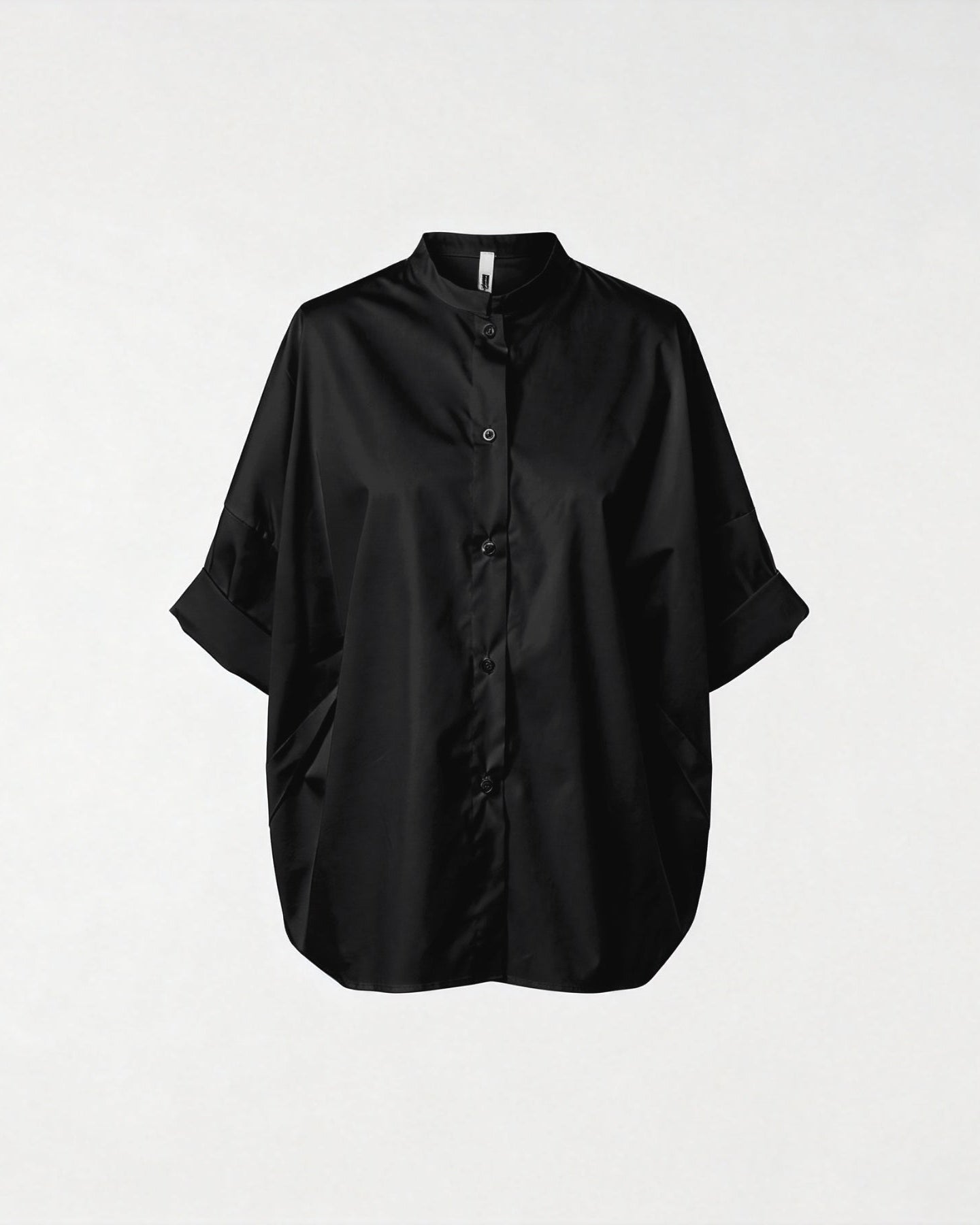 KOREAN COLLAR SHIRT BLACK