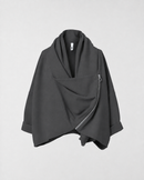 FLEECE-CARDIGAN MIT SEITLICHEM REISSVERSCHLUSS
