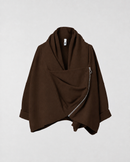 FLEECE-CARDIGAN MIT SEITLICHEM REISSVERSCHLUSS