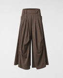 DRAPED COTTON TROUSERS
