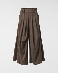 DRAPED COTTON TROUSERS