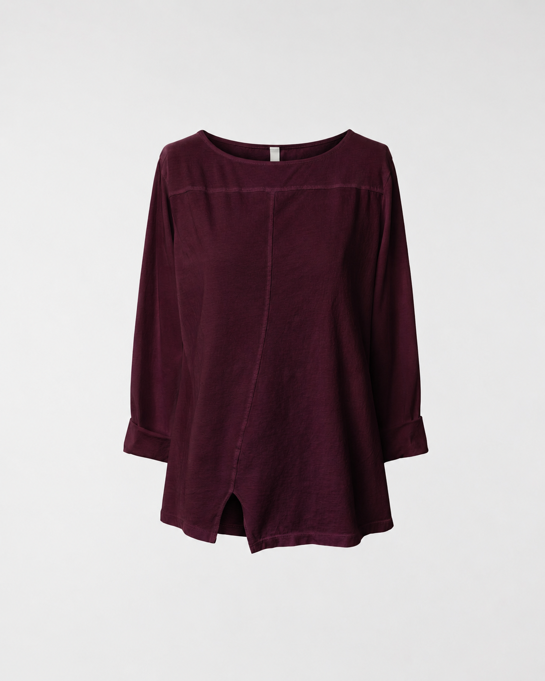 BAUMWOLL-T-SHIRT MIT SPALT