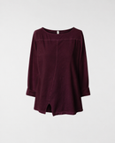 BAUMWOLL-T-SHIRT MIT SPALT