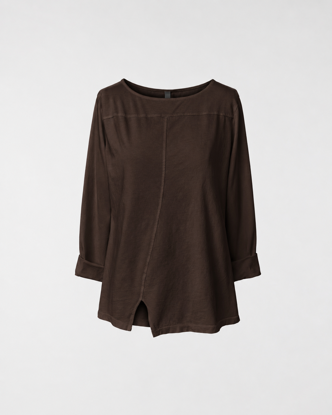 COTTON T-SHIRT WITH SPLIT