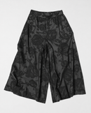 DENIM TROUSERS WITH ROSES PRINT