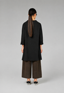 SWEATSHIRT IN STRETCH COTTON FABRIC LONGER ON THE BACK
