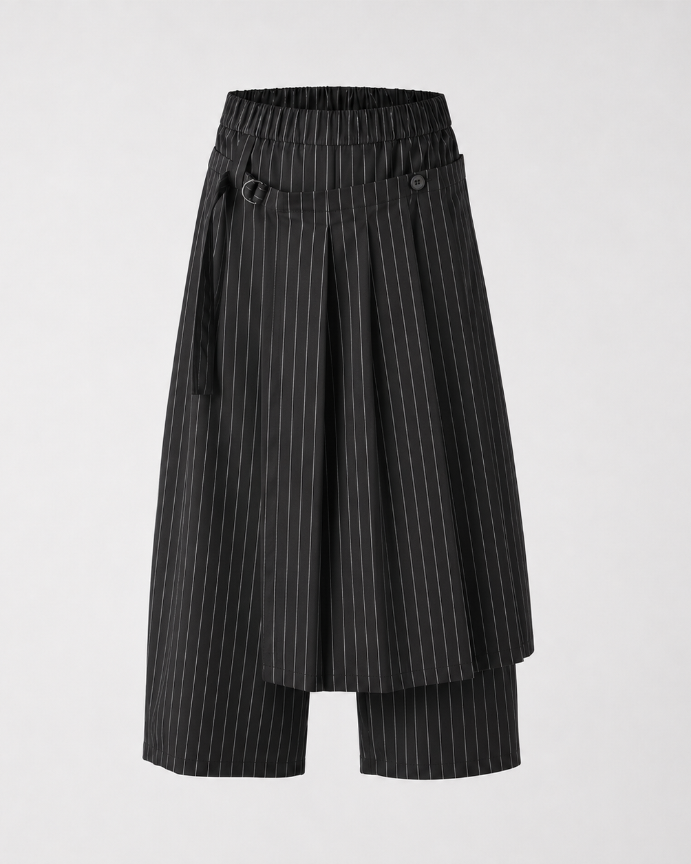 PANTALONI EFFETTO PAREO IN TESSUTO GESSATO