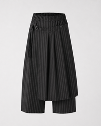 PANTALONI EFFETTO PAREO IN TESSUTO GESSATO