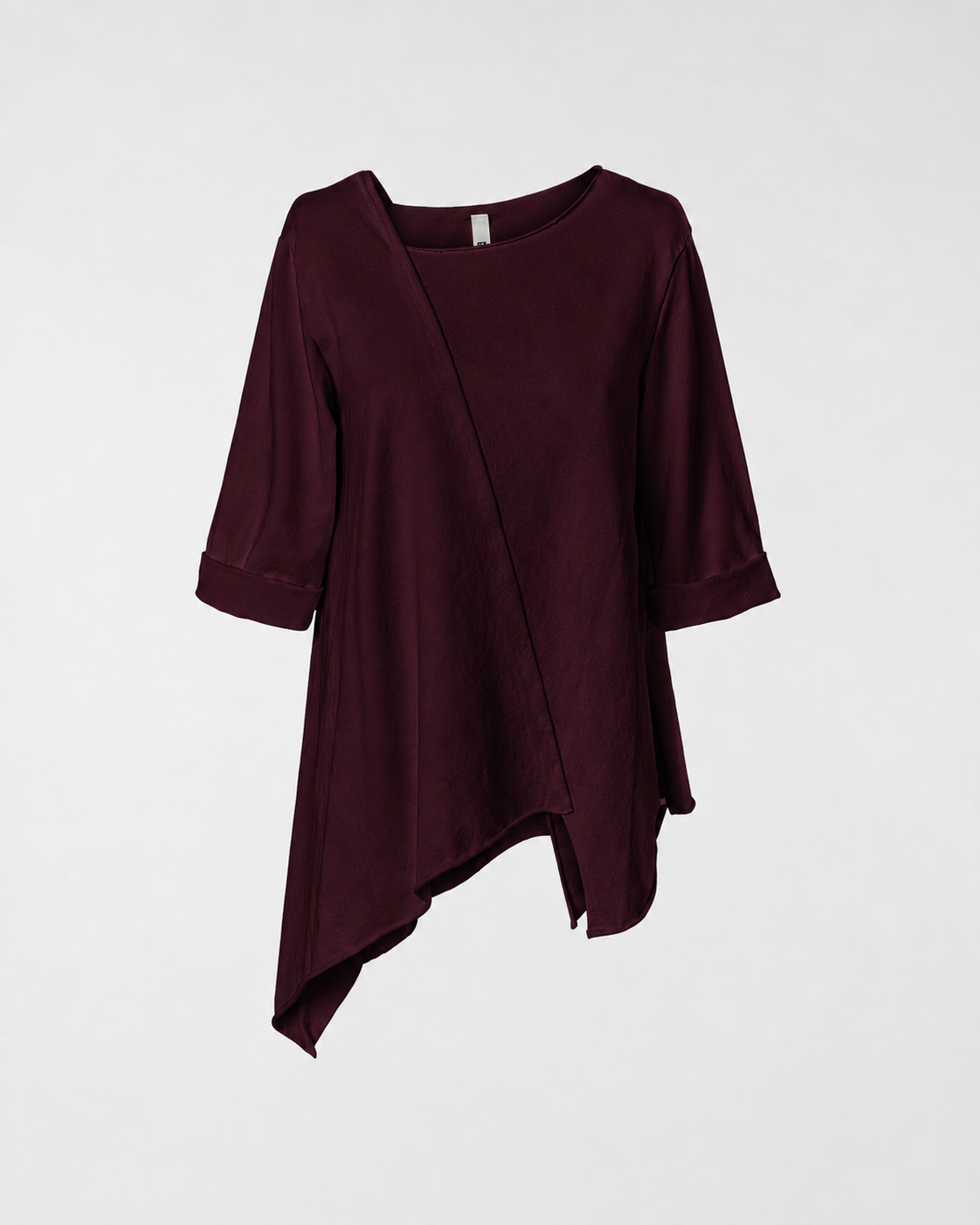 CAMISETA DE FELPA CON CORTE DIAGONAL