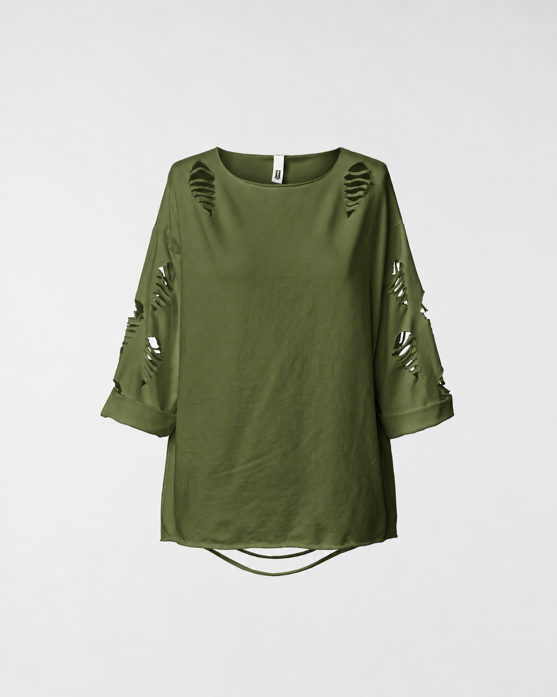SUDADERA CON TIRAS NEGRO