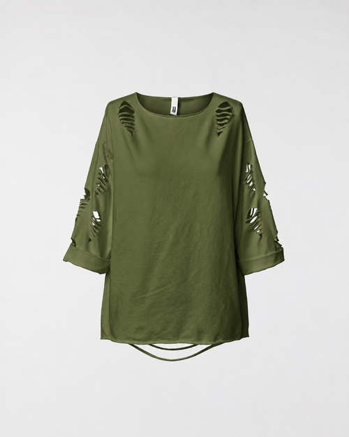 SUDADERA CON TIRAS NEGRO