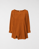 BAUMWOLL-T-SHIRT MIT SPALT