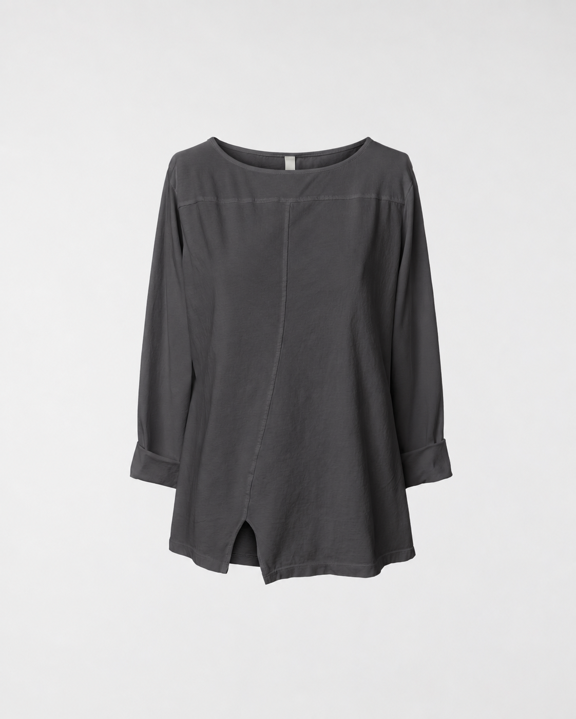 BAUMWOLL-T-SHIRT MIT SPALT