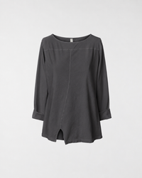 BAUMWOLL-T-SHIRT MIT SPALT