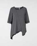 SWEATSHIRT WITH DIAGONAL CUT