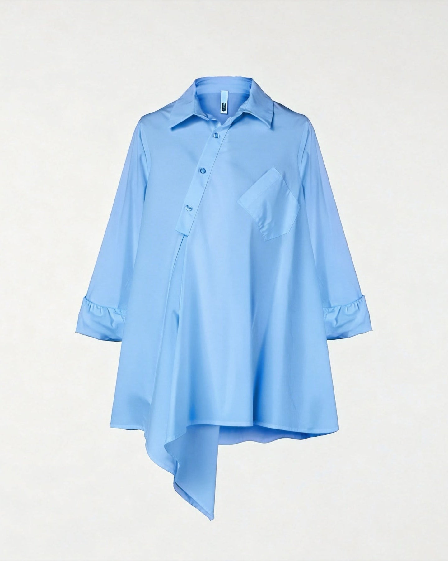 CAMICIA ASIMMETRICA CON TASCHINO