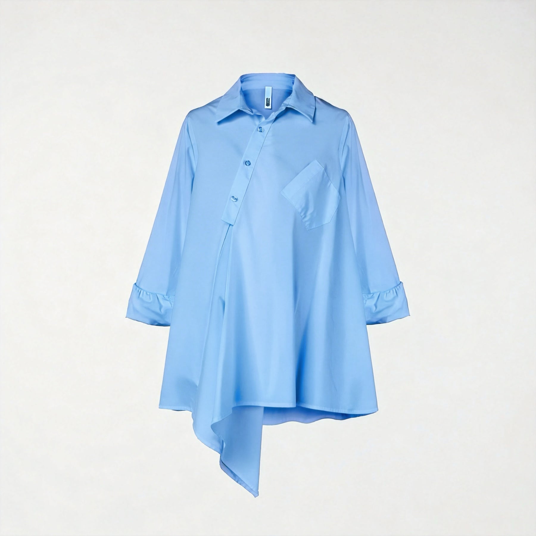 CAMICIA ASIMMETRICA CON TASCHINO