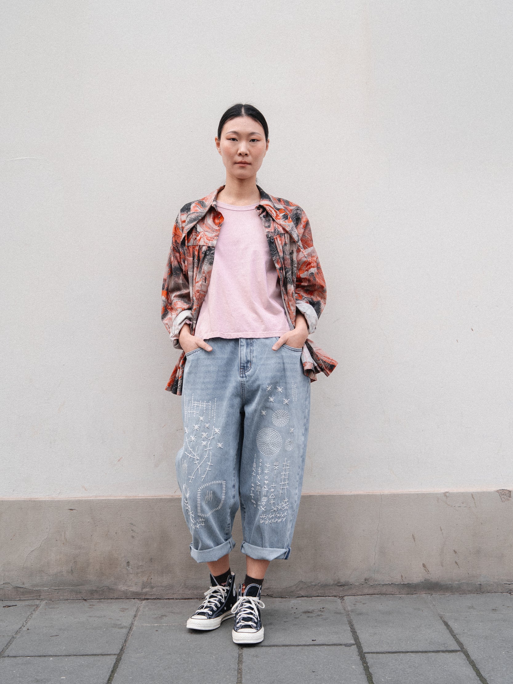 SHIRT WITH ABSTRACT PATTERN