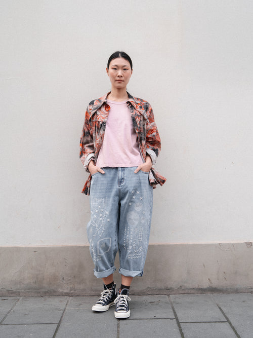 SHIRT WITH ABSTRACT PATTERN