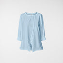 T-SHIRT WITH SLIT SKY BLUE