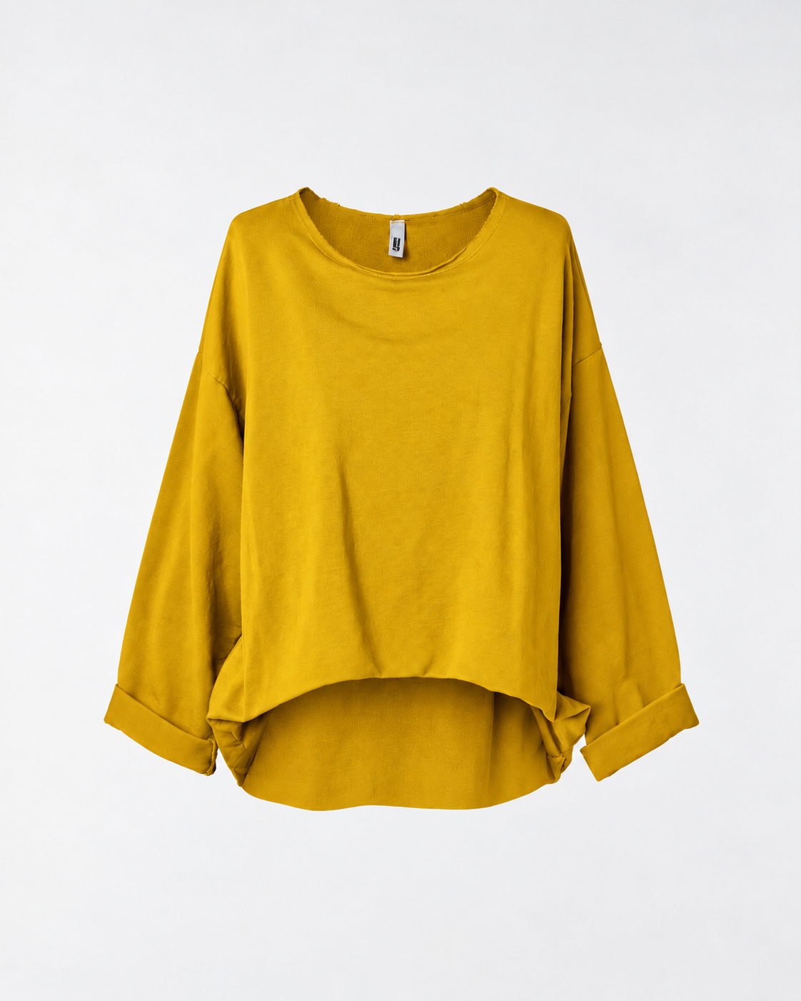 SWEATSHIRT WITH FRONTAL PLEAT