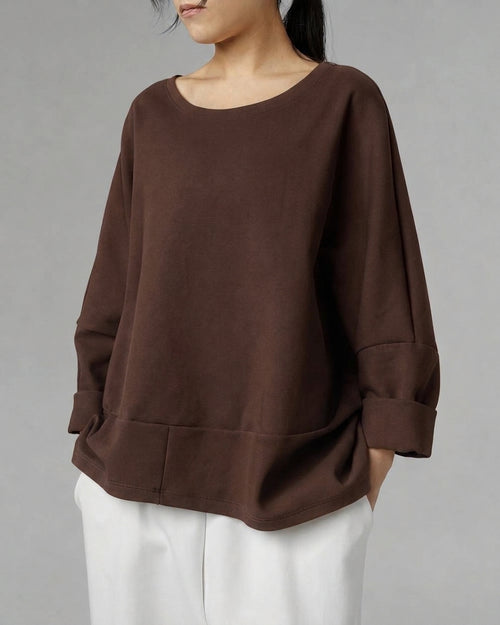 SWEATSHIRT IN LIGHTWEIGHT NEOPRENE FABRIC