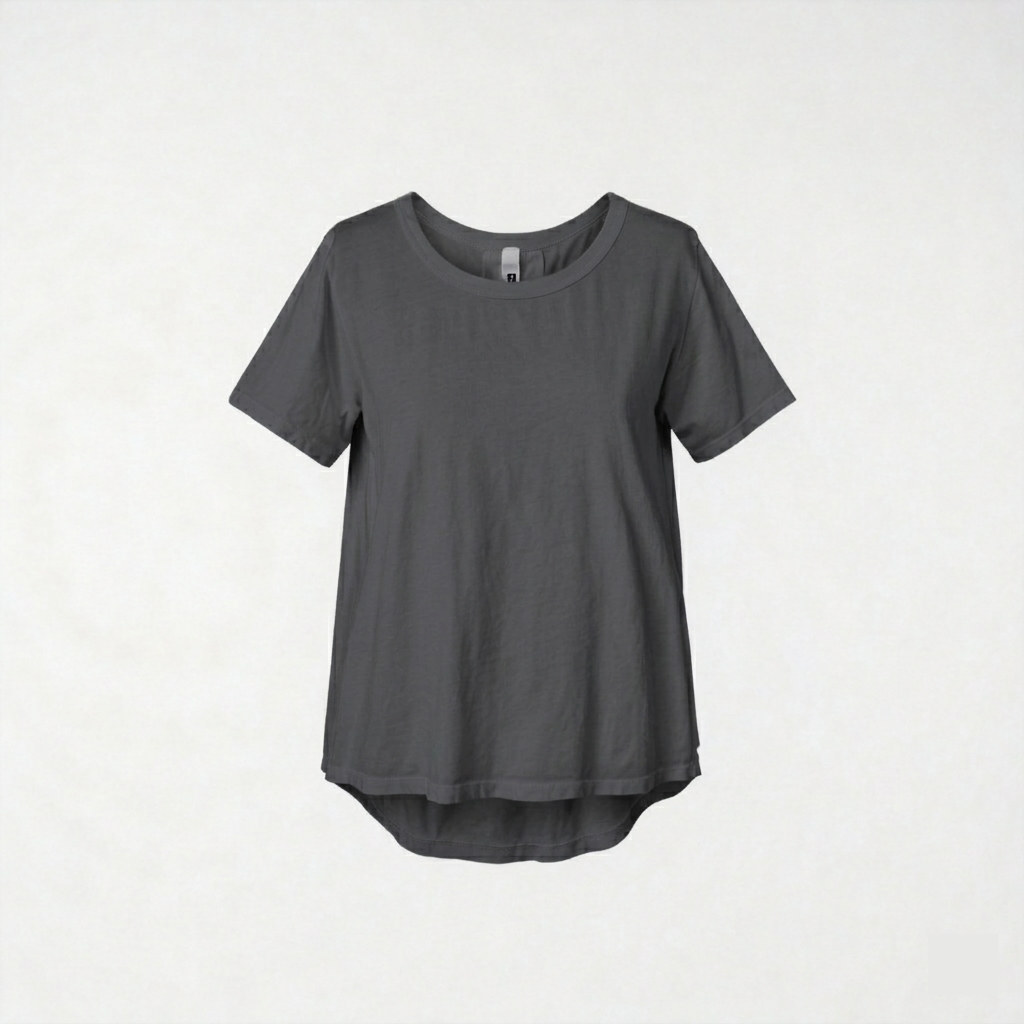 BASIC SHORT-SLEEVED T-SHIRT GRAY