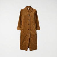 LONG VELVET JACKET TOBACCO