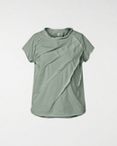 T-SHIRT WITH PLEATS DETAILS