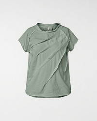 T-SHIRT WITH PLEATS DETAILS