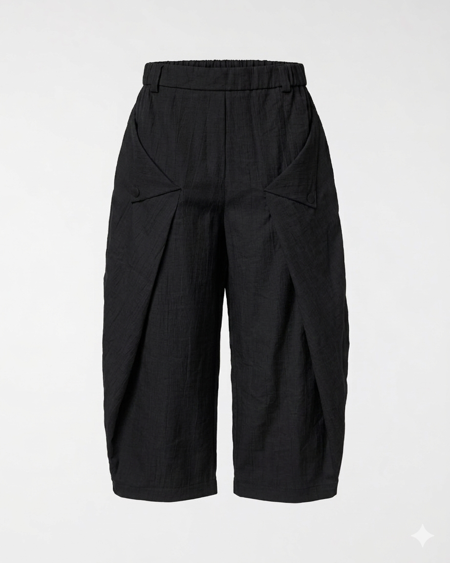 PLEATED POCKETS TROUSERS