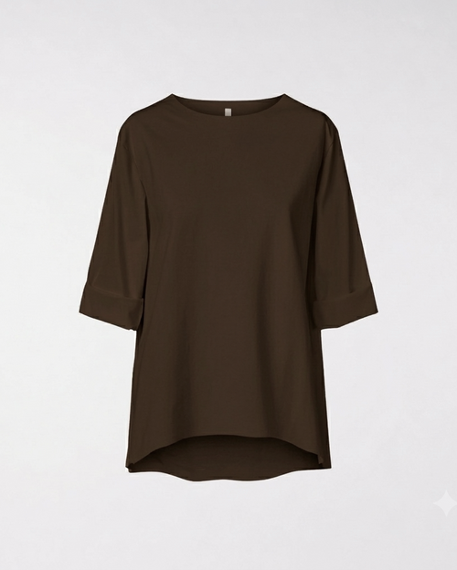 CAMISETA STRETCH EN PUNTO MILANO