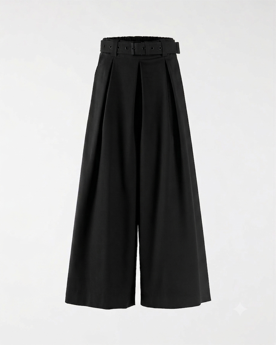 WIDE TROUSERS WITH BELT