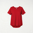 EINFACHES KURZARM-T-SHIRT ROT