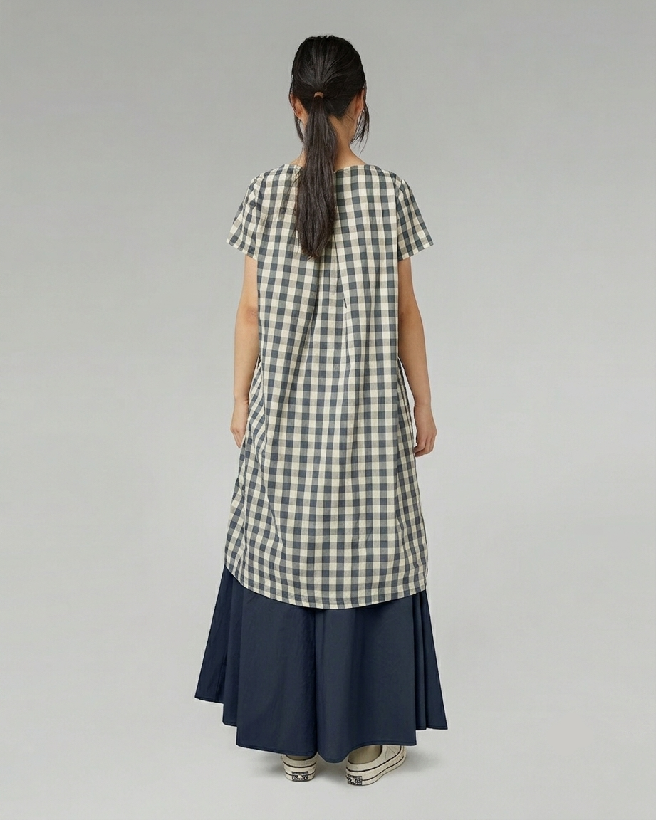 VESTIDO GINGHAM MIDI
