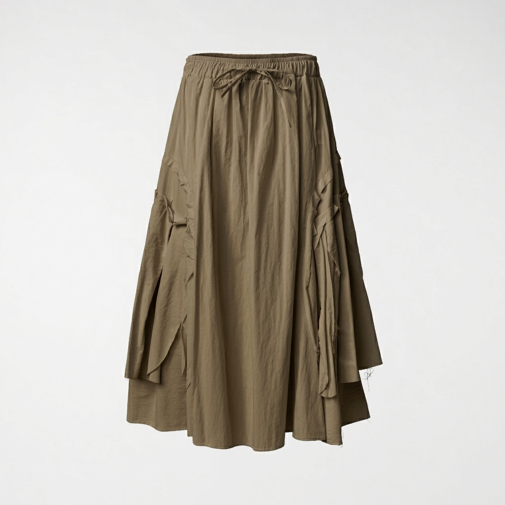 Rozkloszowana spódnica plisowana