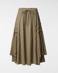 FLARED PLEATED SKIRT