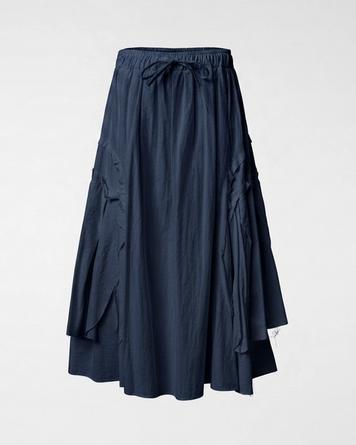 FLARED PLEATED SKIRT